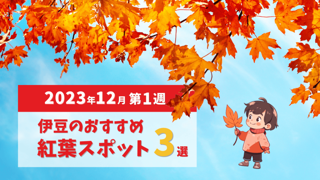 2023年12月 伊豆のおすすめ紅葉スポット